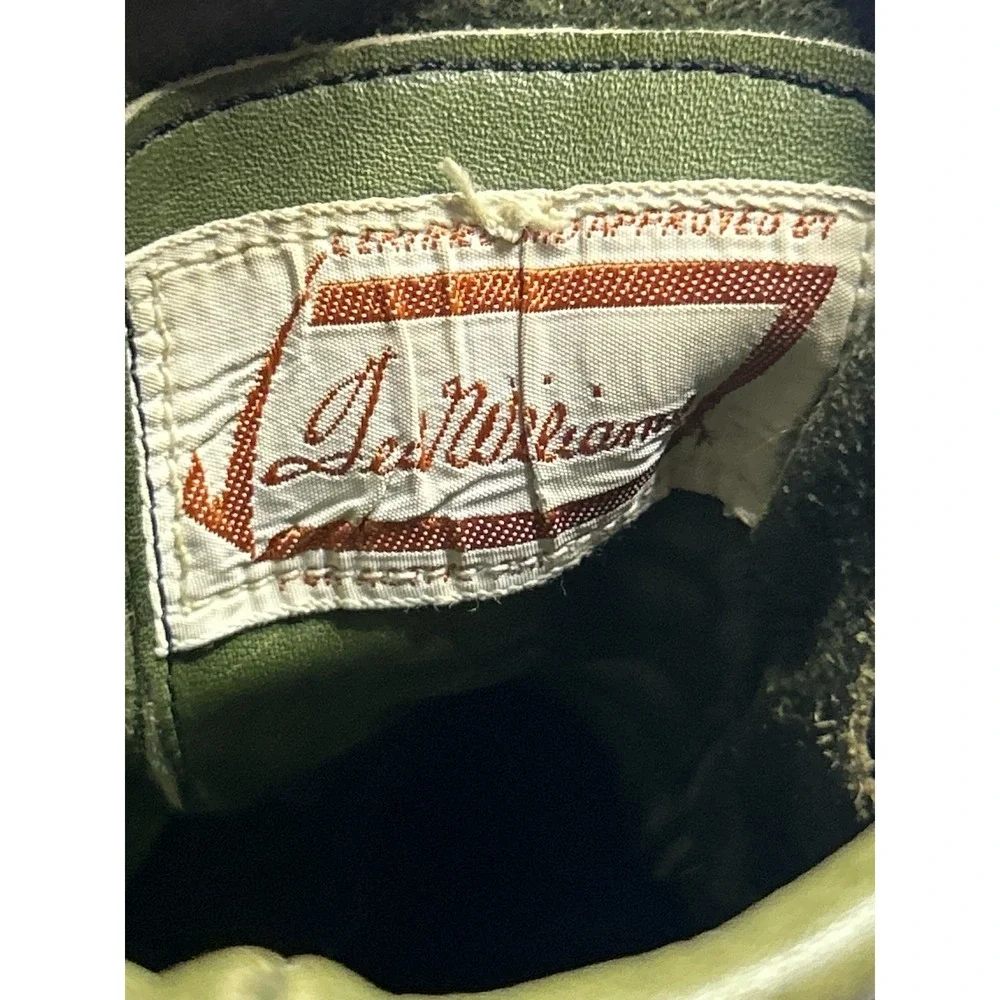 Leather Boots TED WILLIAMS SEARS Men's Size 8.5 Hunting Combat Lace Vintage 1950
